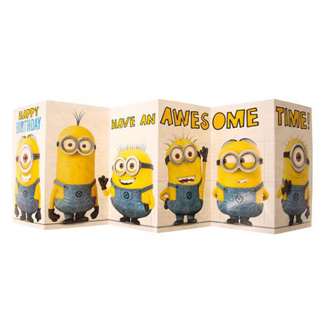 Happy Birthday Minion Fold Out Card Extra Image 1